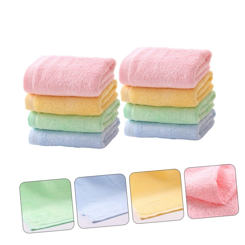 Outanaya 8Pcs Washcloths Soft Absorbent Towels Fluffy and Durable for