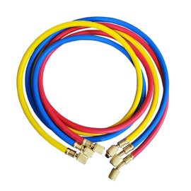 PLEAVIT R410A R32 Air Conditioner Gas Charger Hose Replacement 5/16" SAE x 5/16" SAE 90cm Set of 3