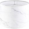 PIKOPIKO 1pcs Medium Lampshade White Marble Patterned Lamp Shade For