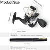 Pen Fishing Rod Mini Reel Combo Set Premium Telescopic Pen