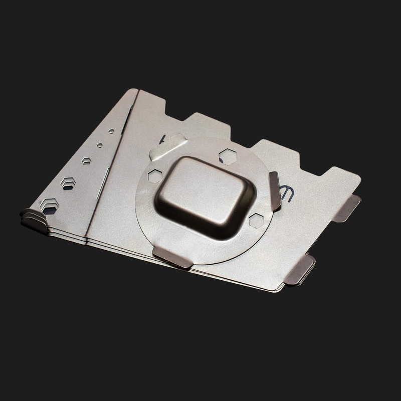 Titanium Solid Fuel Stove - Integrated Wind Shield