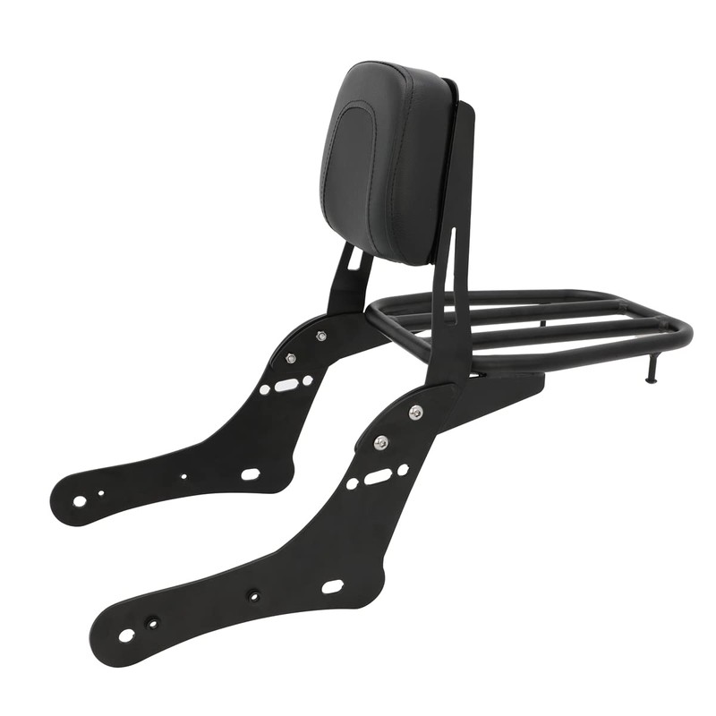 Motaux Passenger Sissy Bar with Luggage Rack Backrest for Kawasaki