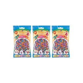 Hama 3000 x Midi Beads (3 x 1000 Pieces) - Assorted Colours