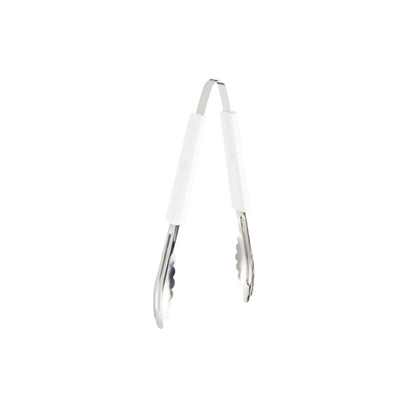 Endo Shoji Total Kitchen Goods BTVI401 Multipurpose Tongs, White, 18-0