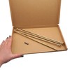 (Pack of 4) Galvanised Steel 8.0 x 280mm Yellow Wood