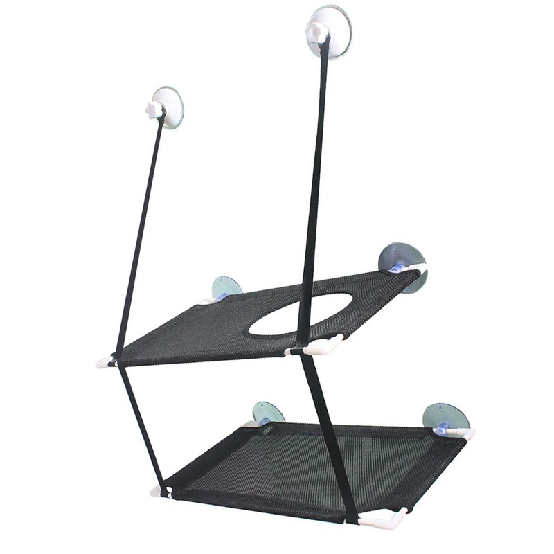 Cat Hammock Double Layer Hanging Installation Strong Suction Cup Soft