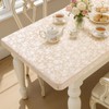 Smiry Heavy Duty Vinyl Fitted Tablecloths for 6 Foot Rectangle