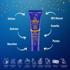 Dr Pawpaw Overnight Lip Mask 10ml Multipurpose Natural Paw Print Lip Mask