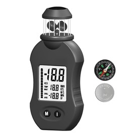 ieron Digital Anemometer Multifunction Anemometer HP-876 Handheld Wind Gauge 0.7-42m/s Air Speed Meter with Compass Wind Speed Meter for Measuring Wind Speed