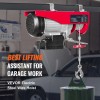 110V Electric Steel Wire Winch Wireless Remote Control 40ft Single