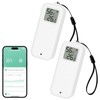 WIOONI 2 Pack WLAN Hygrometer Thermometer, Digital Temperature and Humidity