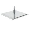 Yodel 12 Inch Solid Square Ultra Thin Stainless Steel Rain