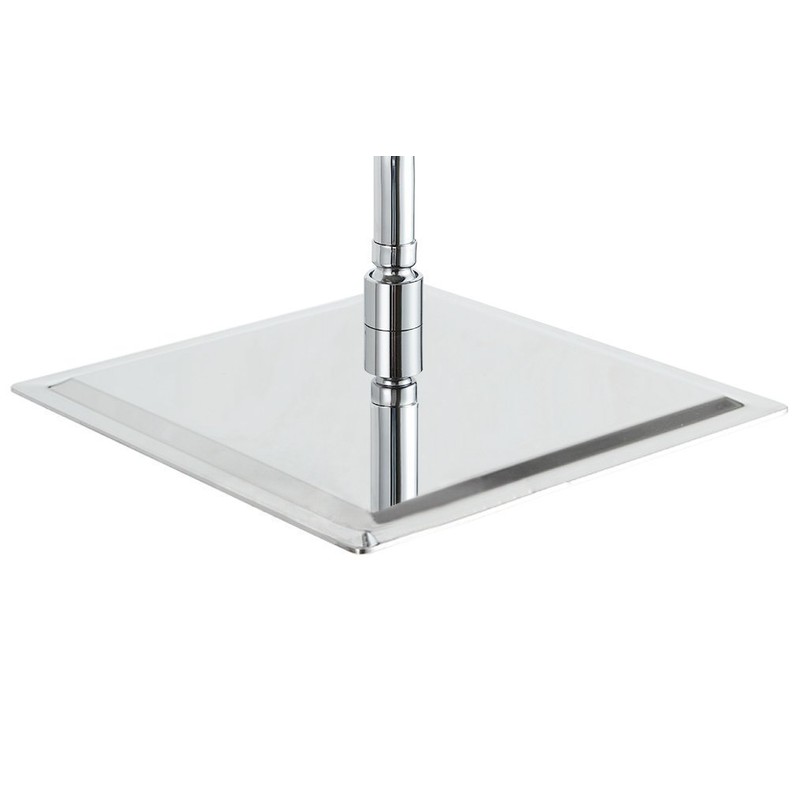 Yodel 12 Inch Solid Square Ultra Thin Stainless Steel Rain