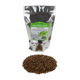 Purple Barley Seeds - Certified Organic - 1 Lb Resealable Pouch - Handy Pantry Brand - No Hull - For Barleygrass, Grind for Flour, Food Storage, Soups & More