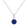 Philip Jones Sterling Silver Lapis Gemstone Necklace