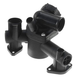 A-Premium Engine Coolant Thermostat Housing Assembly Compatible with Ford Thunderbird 2003-2005 Lincoln LS 2003-2006 V8 3.9L