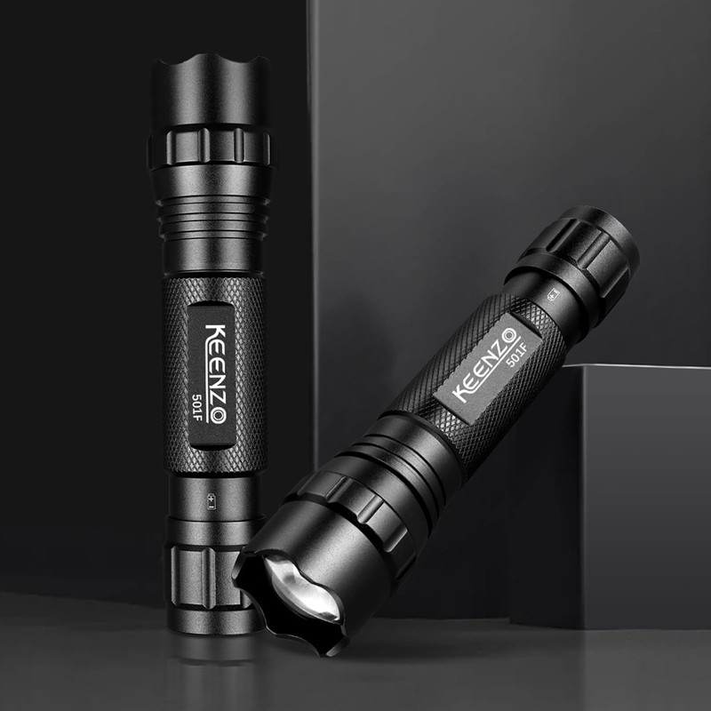 KEENZO LED Torch Super Bright White Light Tactical Handheld Torches,