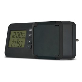 REV Electricity Meter - Measure Your Power Consumption, Energy Cost Meter, Suitable for Balcony Power Plants, IP44, Anthracite Green