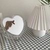 1Pc Acrylic Double Side Makeup Mirror Cute Heart Shaped Cosmetic