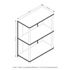 Furinno JAYA Simple Design 3-Tier Bookcase / Bookshelf / Display