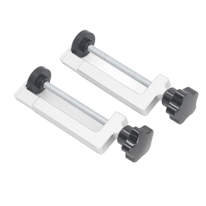 2Pcs Woodworking Fence Clamp Aluminum Alloy Multifunctional Woodworking Fence Fixing
