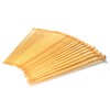 LIHAO 36 Pcs Bamboo Knitting Needles Set Single Point (18
