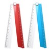 sourcing map 2pcs Folding Straight Ruler 30cm Metric Aluminum Alloy