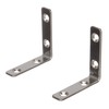 Seachoice Marine-Grade 90-Degree Angle Bracket, Polished 304 Stainless Steel, 2-3/8
