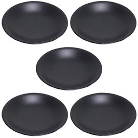 Set of 5, Small Plates, Kuroei 3.0 Plates (Mat) [3.8 x 0.7 inches (9.8 x 1.8 cm)] [Restaurants, Ryokan, Japanese Tableware, Restaurants, Commercial Use, Tableware]