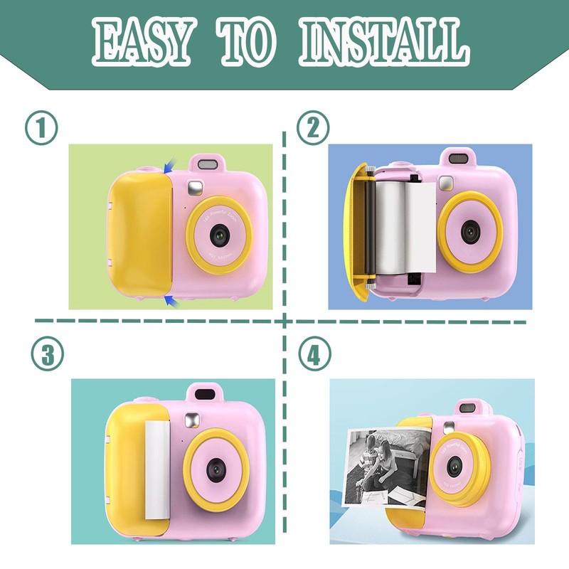 10 Rolls Instant Camera Refill Print Paper, HD Paper Camera,