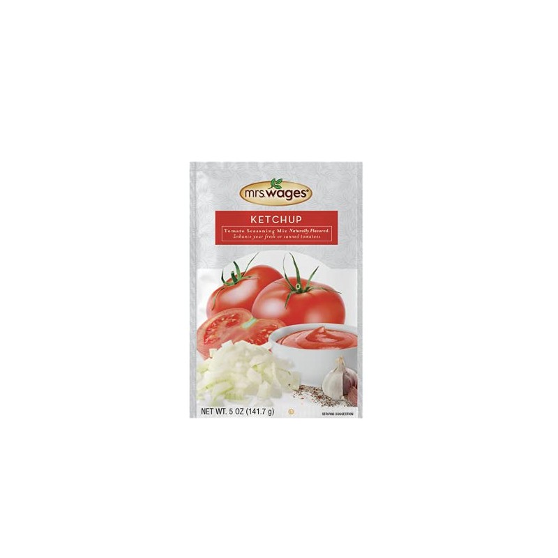 Mrs. Wages Ketchup Mix, Easy-To-Use, Enhance Your Tomatoes, Makes Ketchup