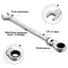 KATUR 10mm Ratcheting Wrench Set Flexible Pivoting Head Ratchet Combination