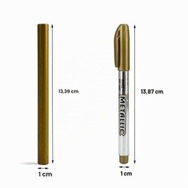 VARACL - Confezione da 10 bastoncini di ceralacca per lettere vintage con sigillo di cera per colla per inviti di nozze, buste e biglietti di auguri, con una penna metallica color oro (oro anticato)