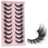 9D Volume Mink False Eyelashes – Wispy Cat Eye Lashes