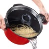 5qt Pasta Pot with Strainer Lid, Cast Aluminum Stockpot Multipot,