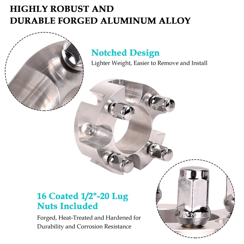 10L0L Golf Cart 2 inch Wheel Spacers for EZGO, Club