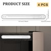 4 PCS Wall Bumper Guards Clear Furniture Bumpers Silicone Rubber