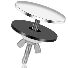 Kitchen Sink Hole Covers Stainless Steel Sink Tap Hole Plug Matte Black Faucet Hole Cover Kitchen Sink Hole Cap for Leakage Prevention(Silver)