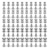 sourcing map 4/5/6/7/8mm Ball Head Stud Rivets Screw Back, 50Pack