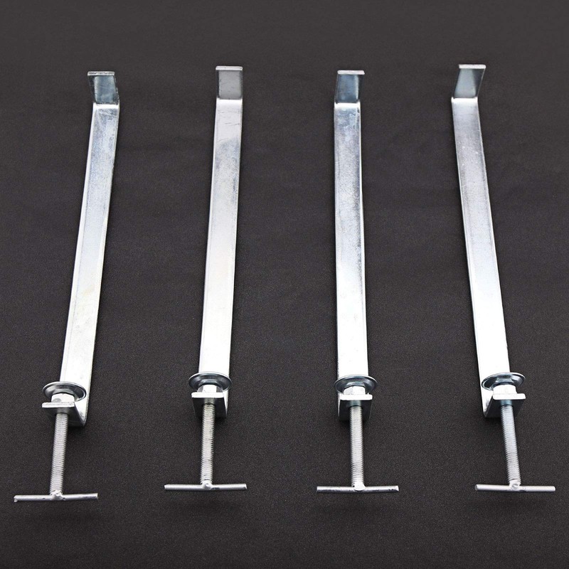 Micro Traders 4Pcs Profile Bricklaying Clamp, 12 Inch Galvanized Steel