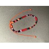 Boho NEW BOHO BRAID THREAD FRIENDSHIP BRACELET ADJUSTABLE THICKER ORANGE