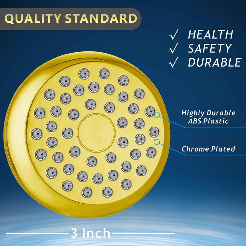 Nuodan High Pressure Shower Head - Powerful Bathroom Pressure Boosting