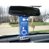 Mirortag Silver plus 2 Hooks by JL Safety- Handicap Tag