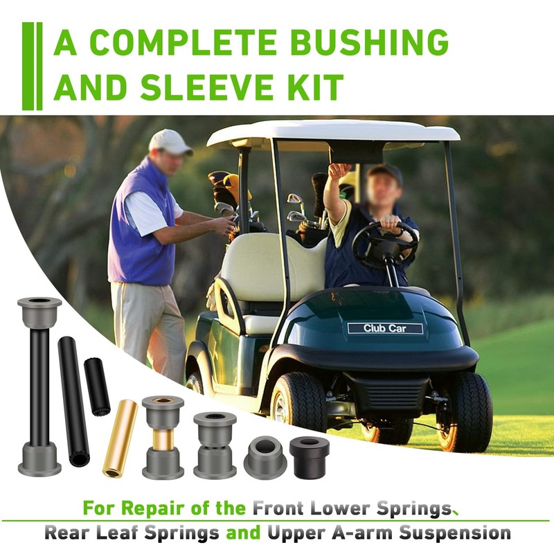 Club Car Precedent Bushing Kit, Polyurethane Bushings and Sleeve Kit