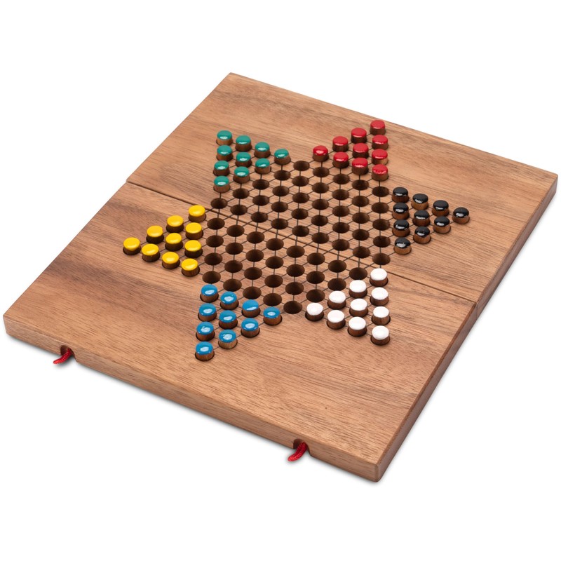 Halma Size L Star Halma/Chinese Checkers – Strategy Wooden Game
