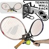 Tennis Racket Wall Mount (100% Steel) (White)
