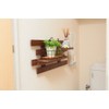 Osmac KT-1DB Wall Hanging Storage Wall Mounted Dark Brown Shelf