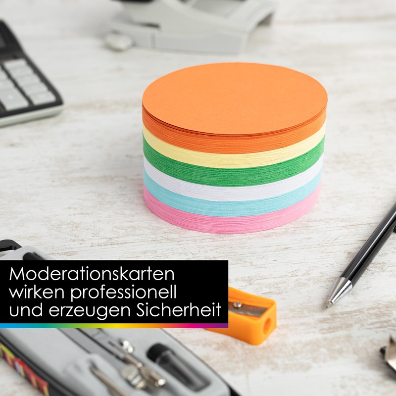 OfficeTree® Presentation Cards, Round, 10 cm Diameter, Pack of 250,