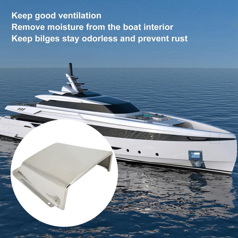 Marine Cowl Ventilator 304 Stainless Steel with Adjustable Nylon Base