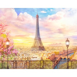Pintoo Jigsaw Puzzles 500 Piece for Adults - Romantic Paris Beautiful Plastic Puzzle for Home Decor Zero Dust Easy Storage [H1936]